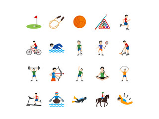 兴趣爱好小图标UI设计icon图标体育运动图标素材